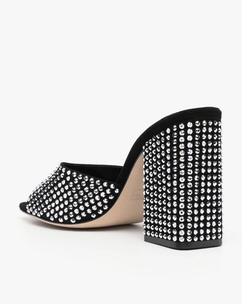 Studded mules heels hot sale