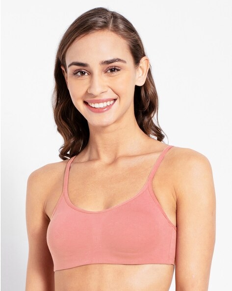 Jockey Women's Wirefree Non Padded Super Combed Cotton Elastane Stretch  Full Coverage Bra – Online Shopping site in India