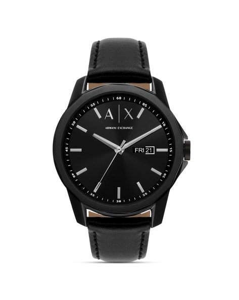 Armani watch on sale black strap