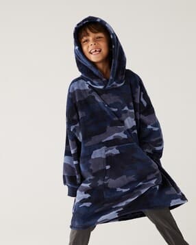 marks & spencer Camouflage Print Hoodie with Kangaroo Packet-picture-25