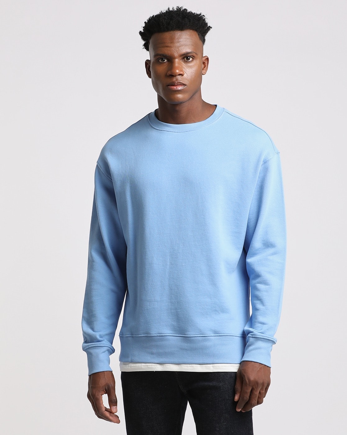 Grey blue sweatshirt sale