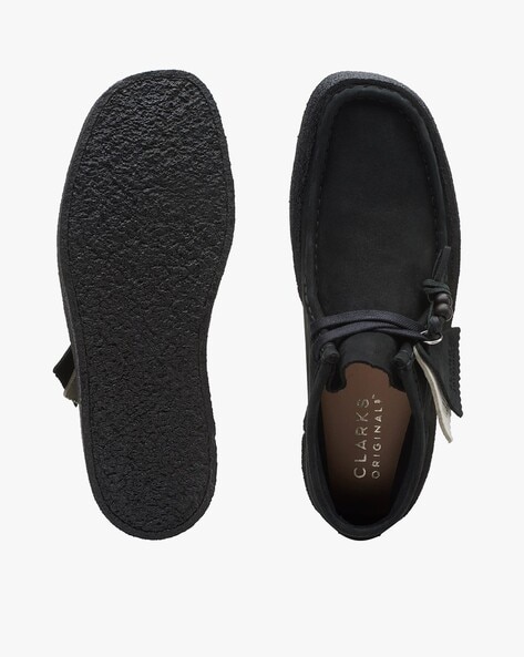 Black clarks cheap wallabees womens