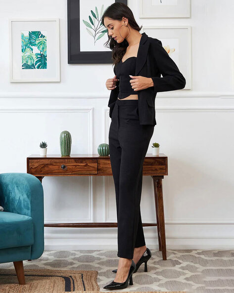 Luxe Italian Knit Double Breasted Blazer | Talbots