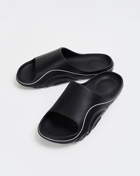 Buy Black Flip Flop Slippers for Men by Forca by Lifestyle