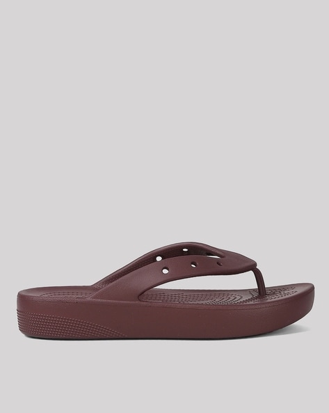 Red platform flip online flops