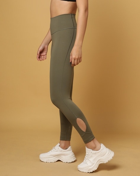 Olive green cheap adidas tights