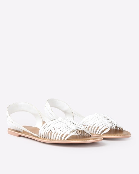 Aldo Nuwin Women's White Flat Sandals : Amazon.in: Fashion