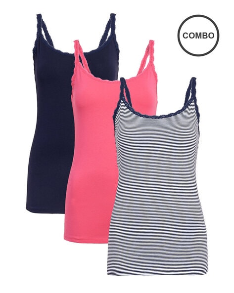 Thermal Wear for Women/Ladies Winter Thermal Sleeveless top/Spaghetti top  Camisole Slips - (3 Piece Assorted)