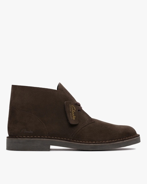 Dark brown sales desert boots