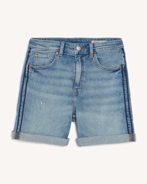 Magic Shaping Denim Knee Length Shorts | M&S Collection | M&S