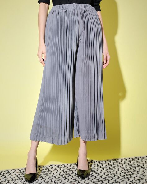 Belt Up Pleated Palazzo Trousers - JLifestyle Store