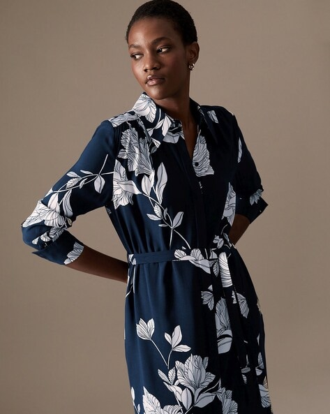 Floral shirt clearance dresses