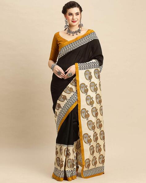 Buy Black Sarees for Women by CHHABRA 555 Online | Ajio.com