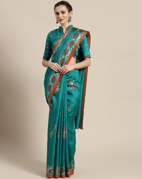 Saree mall Saree with Woven Pattern