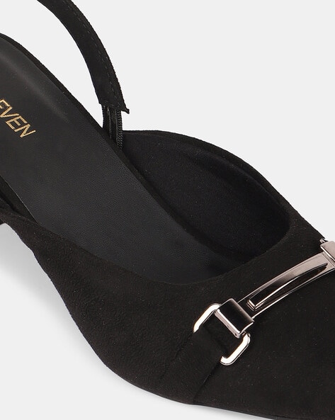 Buy Black Heeled Shoes for Women by T.ELEVEN Online