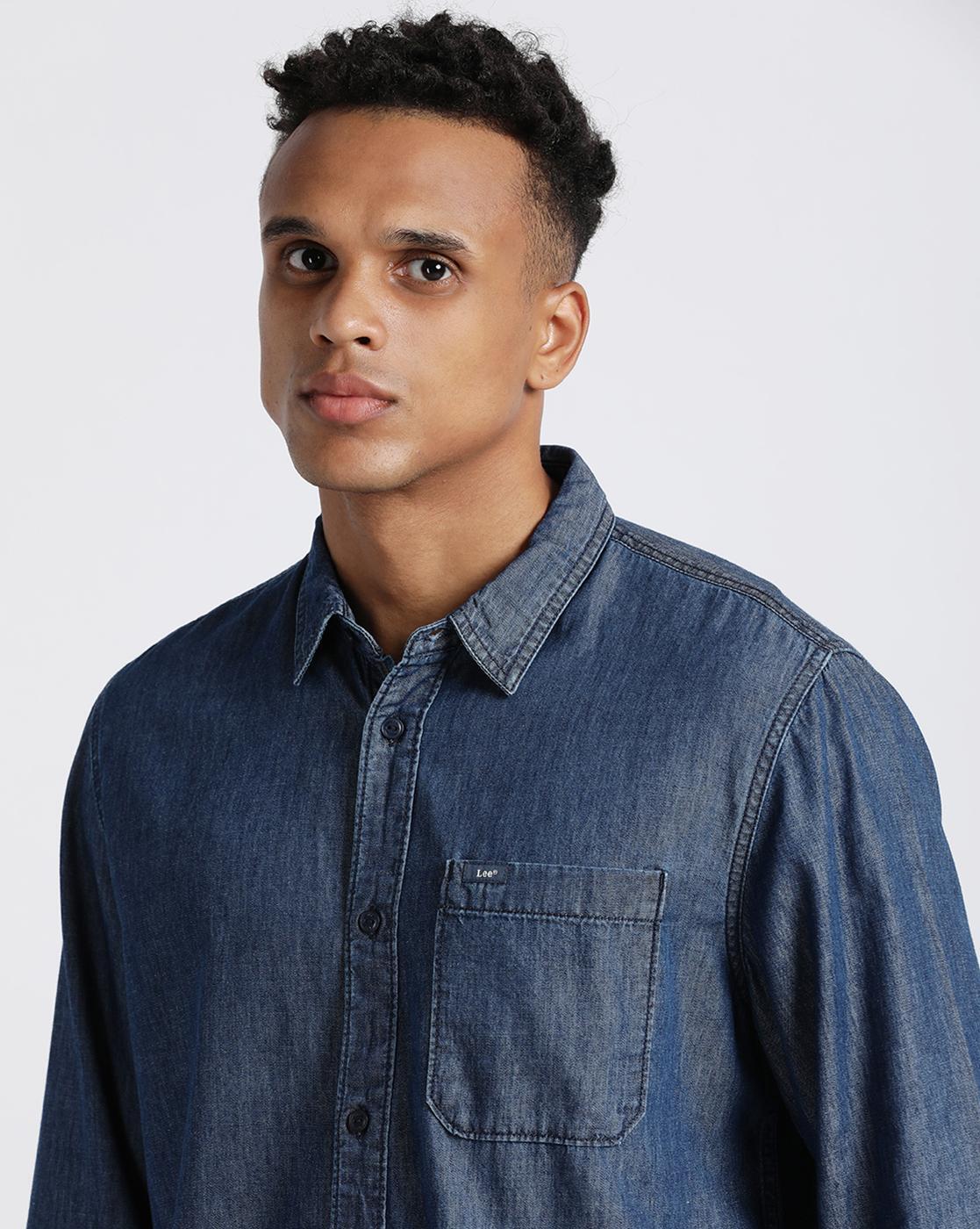 Western denim shirt in regular fit, ., Lee | La Redoute