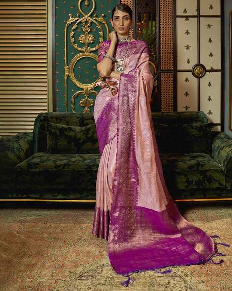 Banahatti Marcerised Cotton Big Border Saree - Silkal.in