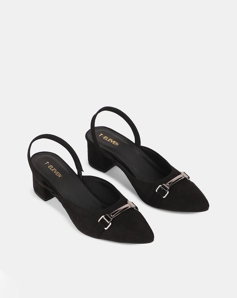 Buy Black Heeled Shoes for Women by T.ELEVEN Online
