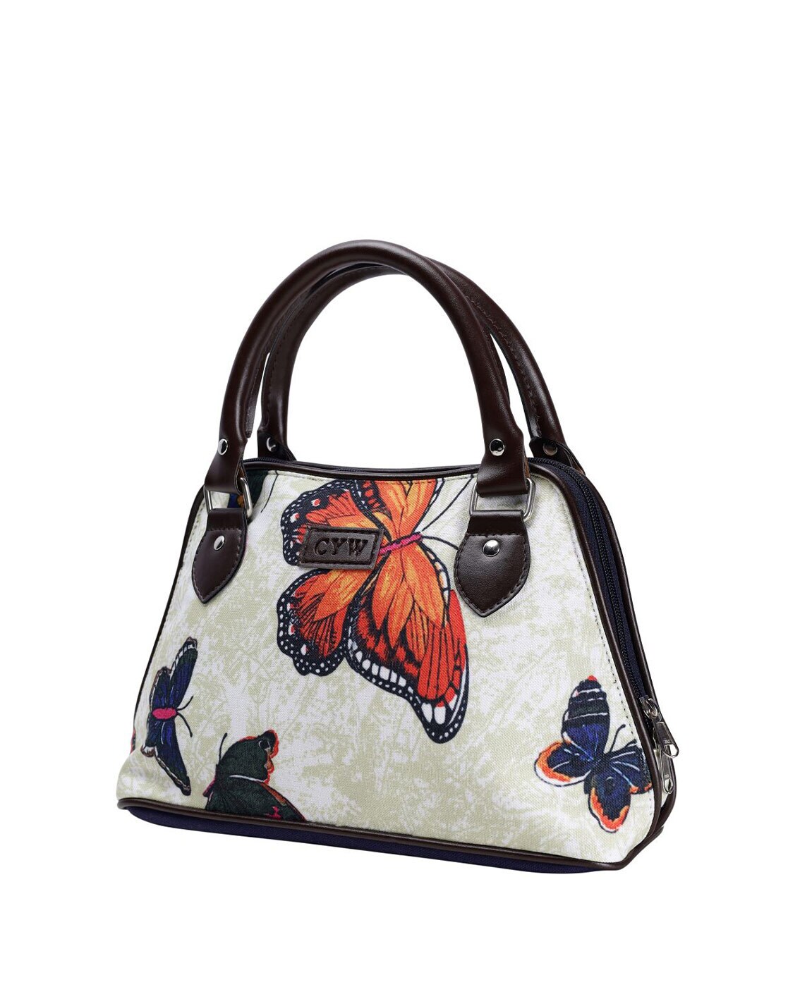White Beaded Butterfly Bag - James Ascher