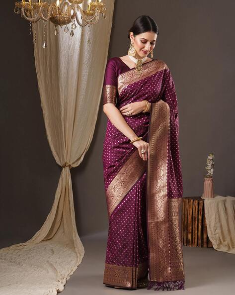 Classic Wine Red Elegance Handloom Soft Silk Saree SS19378 – Capell Haute  Couture