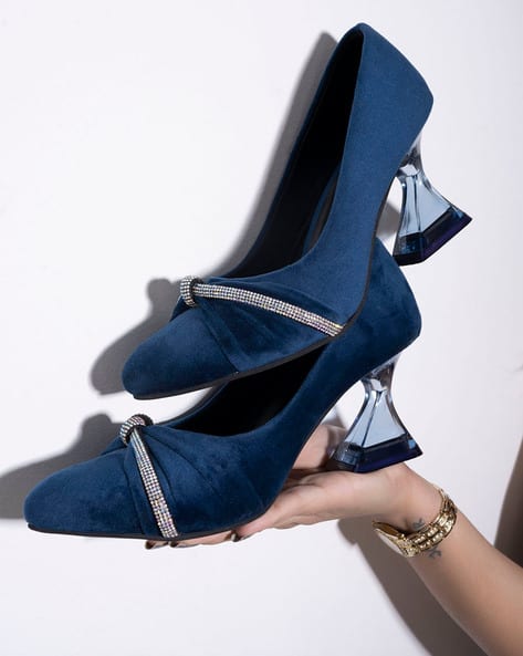 Embellished Pointed-Toe Pumps