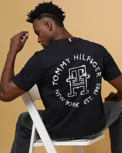 Uafhængighed pinion Billy Buy Navy Blue Tshirts for Men by TOMMY HILFIGER Online | Ajio.com