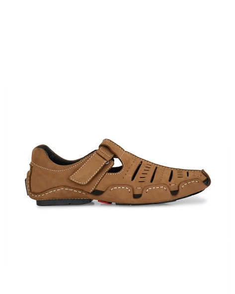 HITZ 253 BROWN MEN'S LETHER PACK SANDAL | Chakhdi