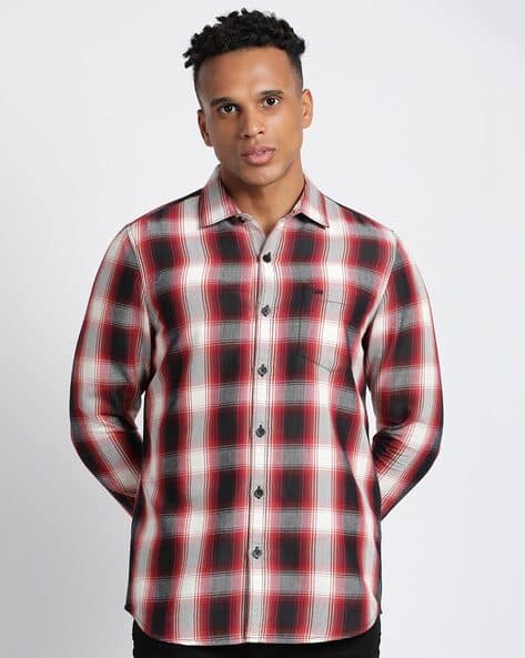 Checked Slim Fit Shirt