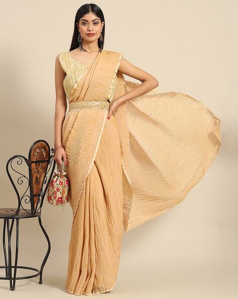 Embellished Belt Saree