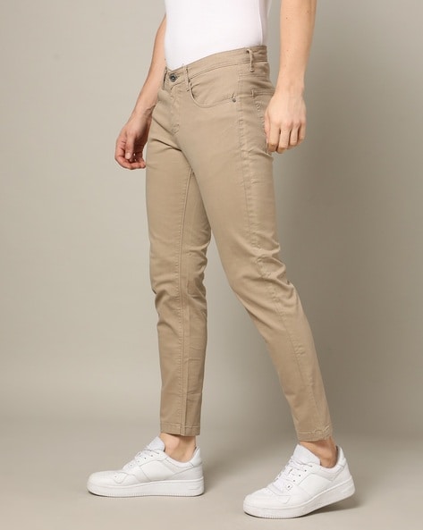 Buy Camel Beige Trousers & Pants for Men by KENNETH COLE Online | Ajio.com
