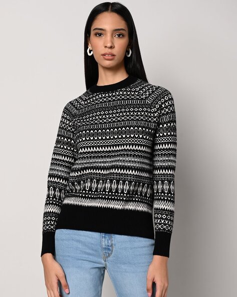 Geo print store jumper