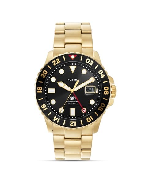 FOSSIL Men Analogue Gold Watch - FS5990