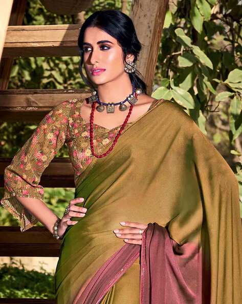 Golden Sarees - Buy Gold Colour Silk Saris For Women Online