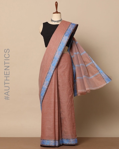 Buy Grey Sarees for Women by Silverfly Online | Ajio.com