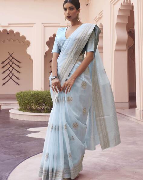 Buy Blue Sarees for Women by Saree mall Online | Ajio.com