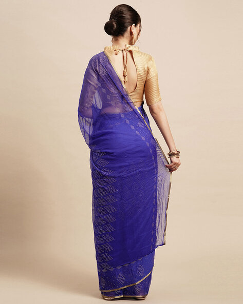 Buy Blue Sarees for Women by Saree mall Online