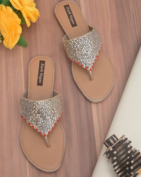 Fancy hot sale flat sandals