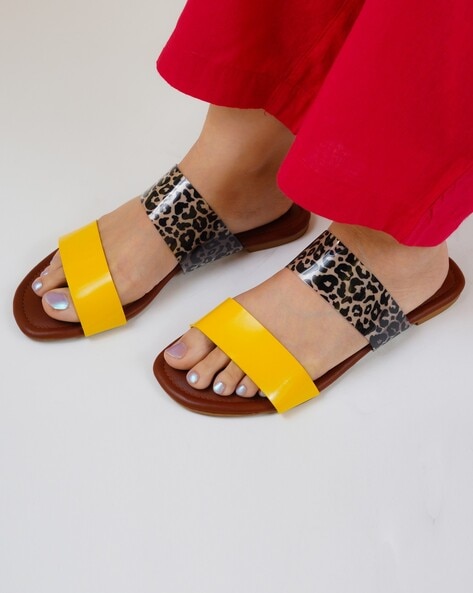 Sandals leopard discount