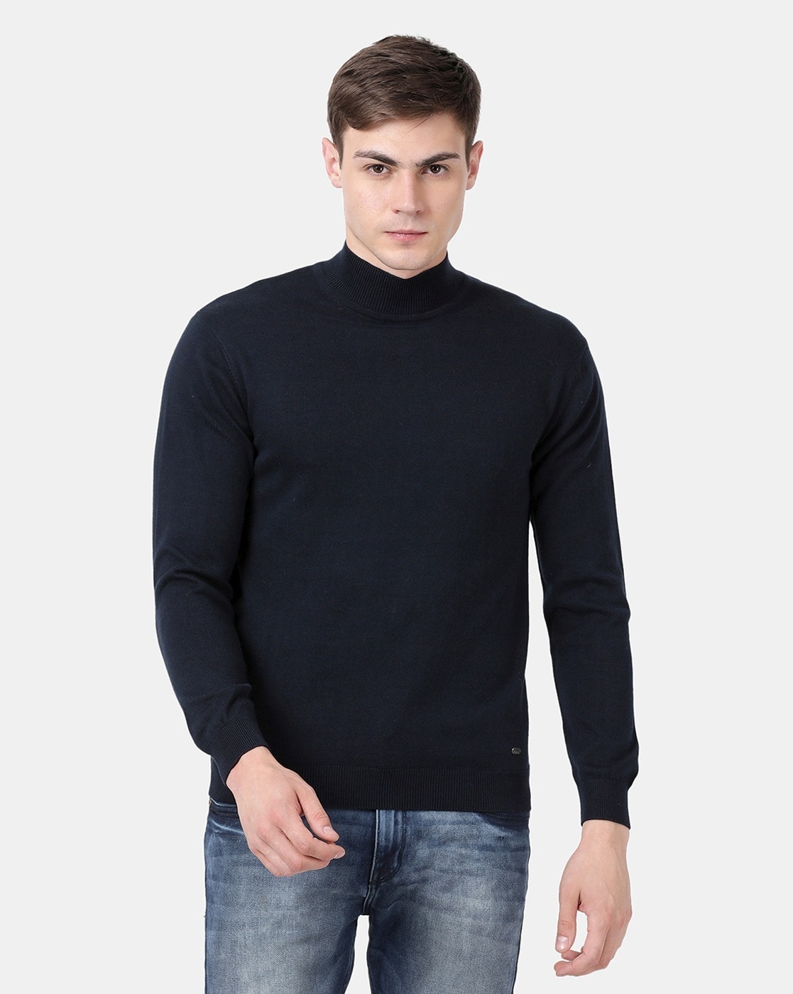 Mens on sale navy turtleneck