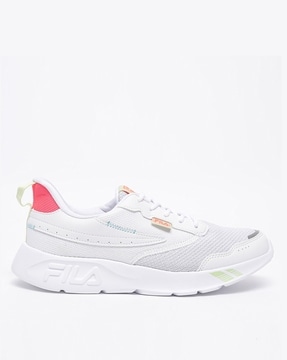 Fila running shoes womens hot sale white