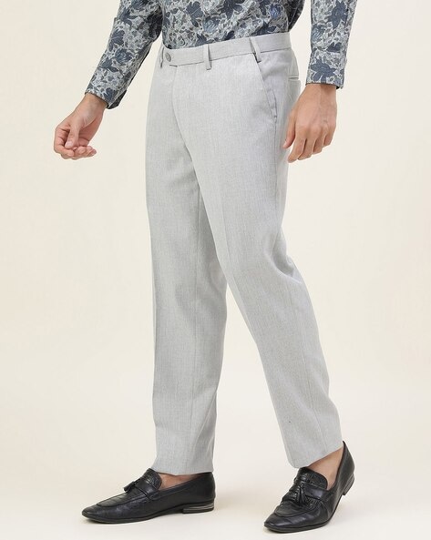 Buy Grey Trousers & Pants for Men by Marks & Spencer Online