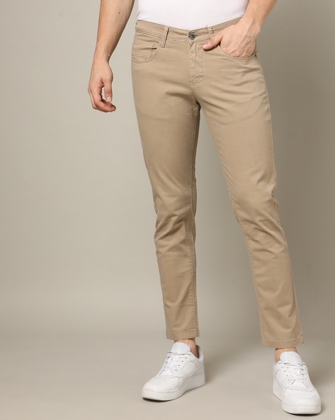 Camel Skinny Trousers | ShopStyle