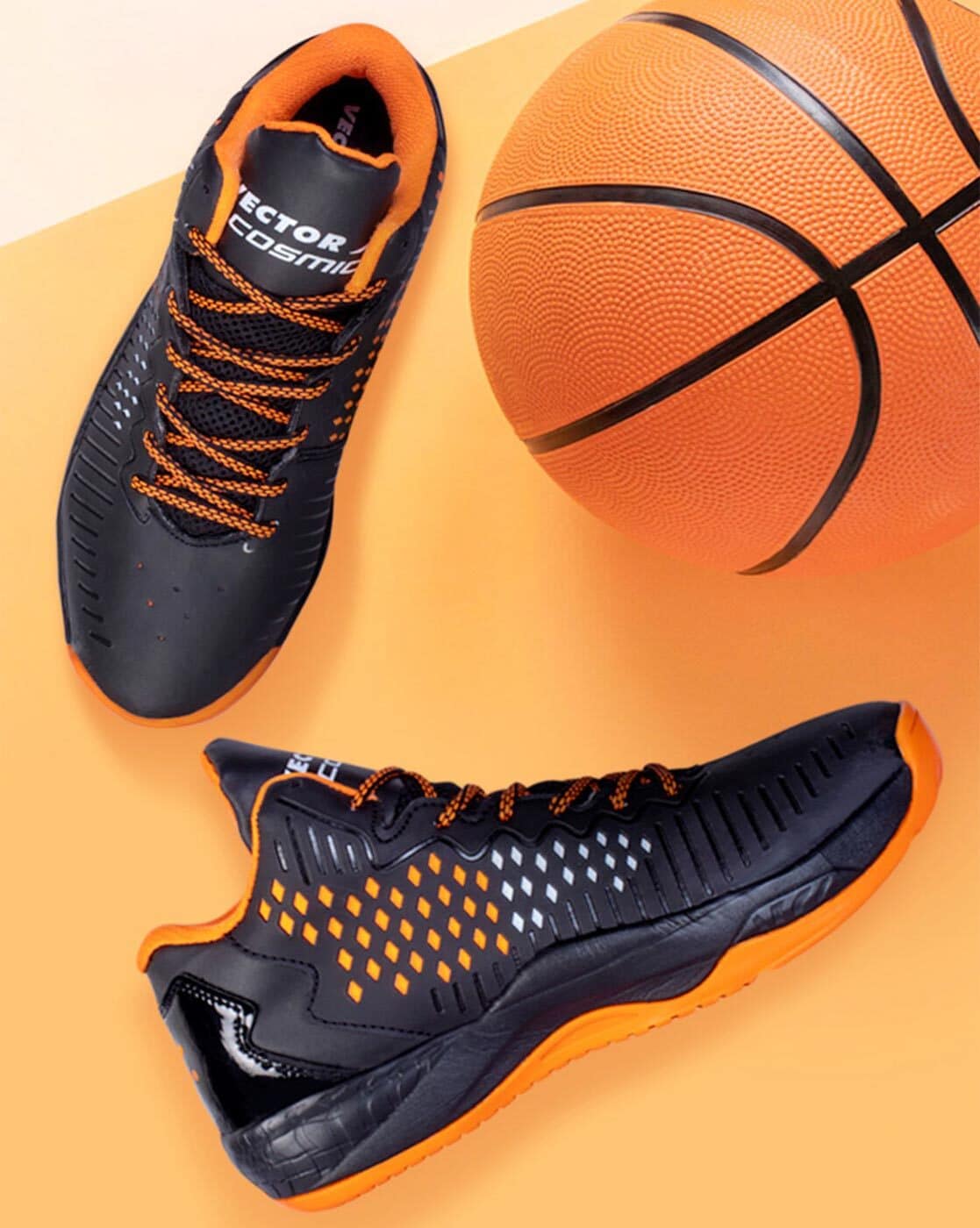 Under armour clearance orange basketball shoes