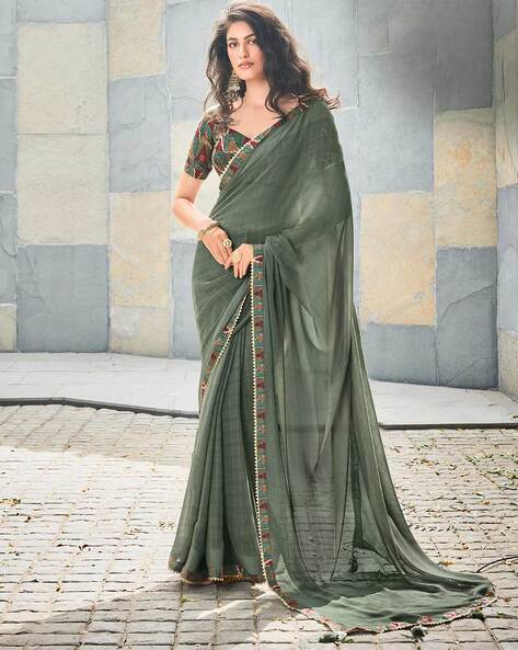 Buy Dori Printed Bollywood Georgette Multicolor Sarees Online @ Best Price  In India | Flipkart.com