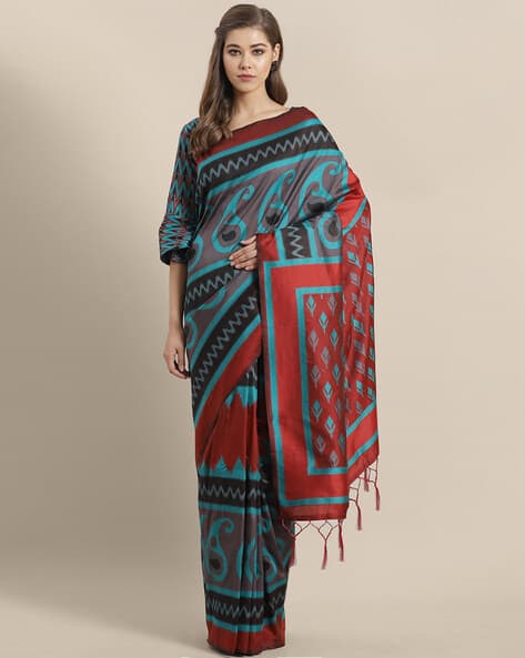 Saree mall Paisley Pattern Printed Saree