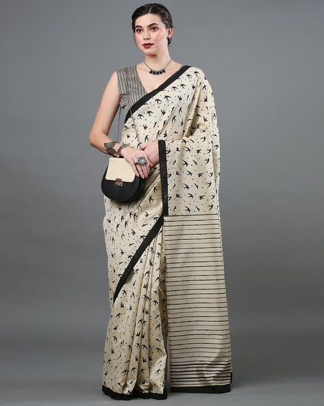 Buy Online Red Sugundi Cotton Saree with Cream and Black Zari Border – Pure  Elegance