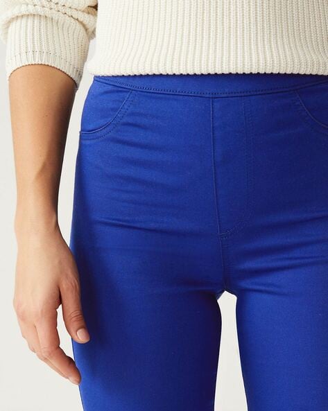 Buy Electric Blue Jeans & Jeggings for Women by Marks & Spencer