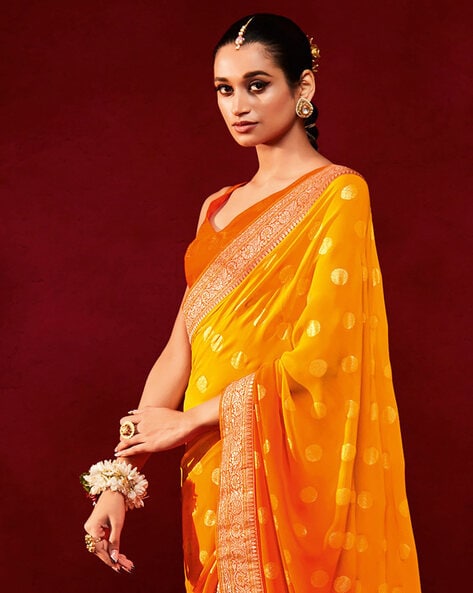 Buy Yellow Sarees for Women by Saree mall Online | Ajio.com