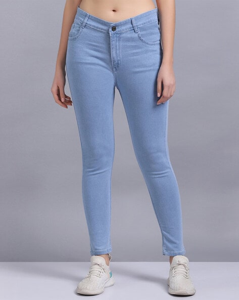 Mom ripped denim jeans blue - TEEN GIRLS Denim Jeans |-nextbuild.com.vn