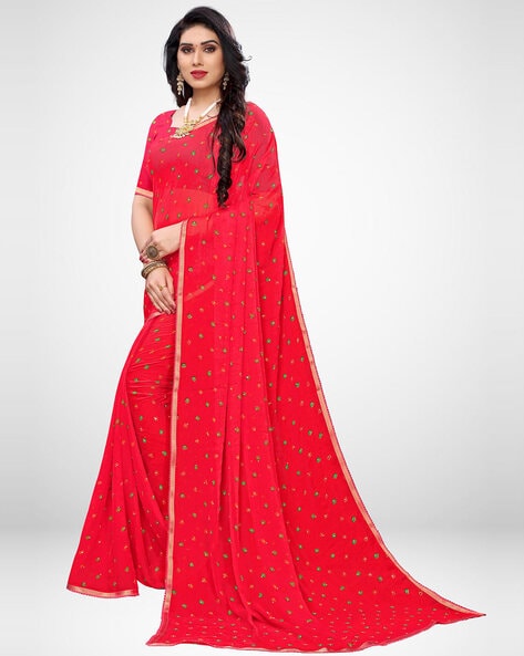 indian red saree red dress